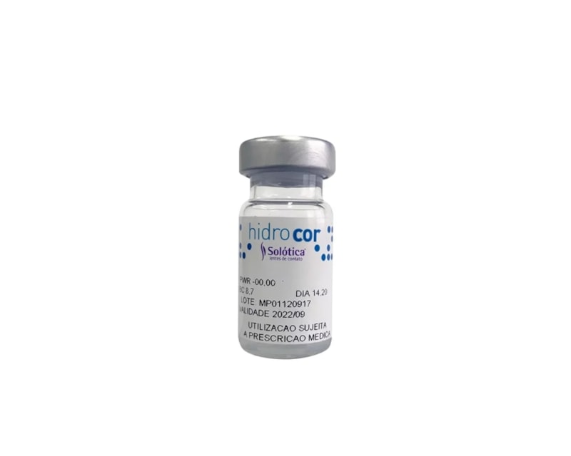 Informação técnica Lentes de contato coloridas Hidrocor - Kit sem grau