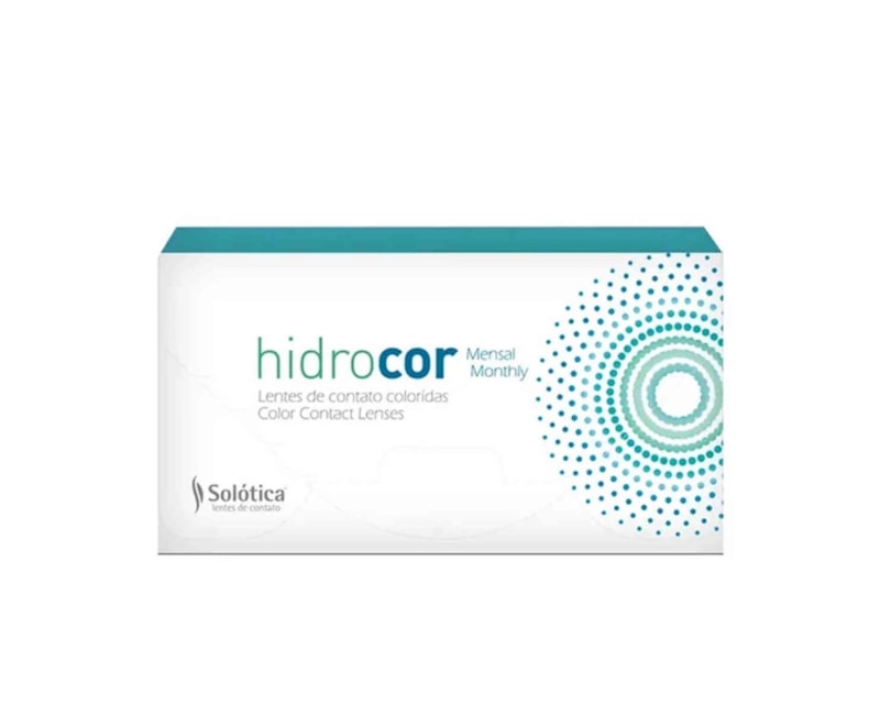 Lentes de contato coloridas Hidrocor Mensal - Com grau - 1