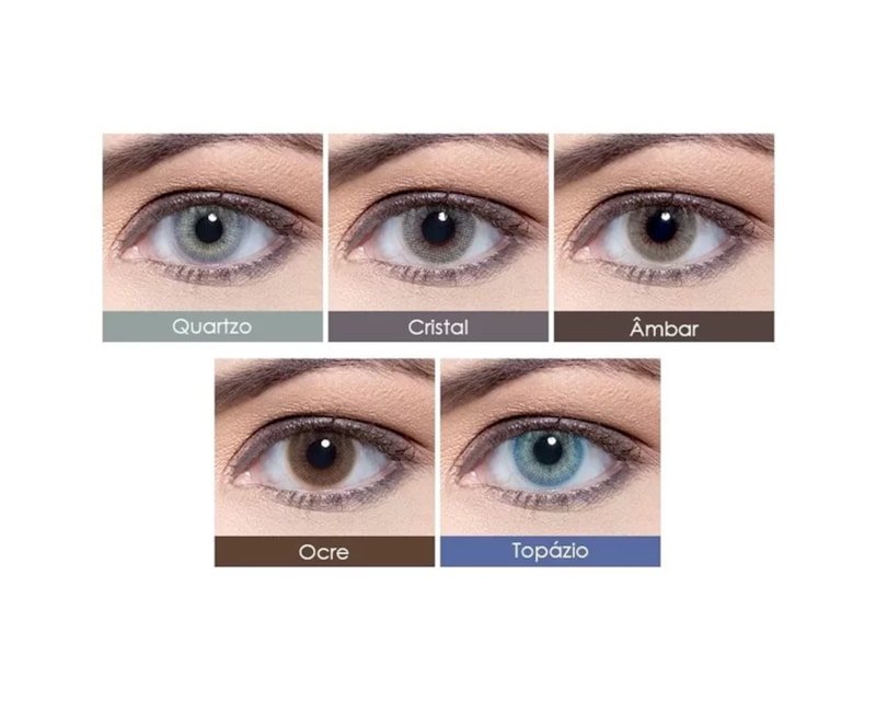Informação técnica Lentes de contato coloridas Hidrocor Mensal - Com grau