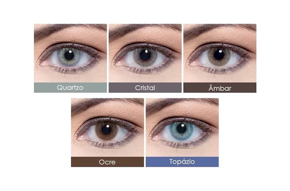 Lentes de contato coloridas Hidrocor Mensal - Com grau