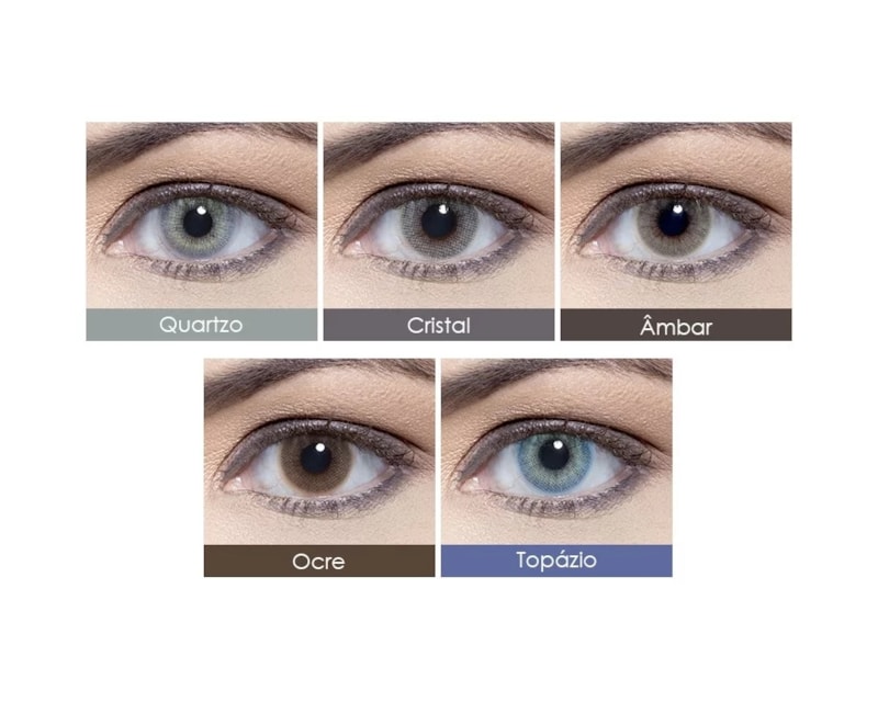 Informação técnica Lentes de contato coloridas Hidrocor mensal - Sem grau