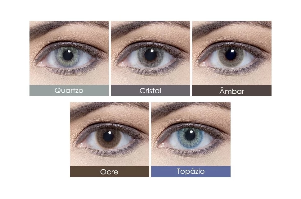 Lentes de contato coloridas Hidrocor mensal - Sem grau