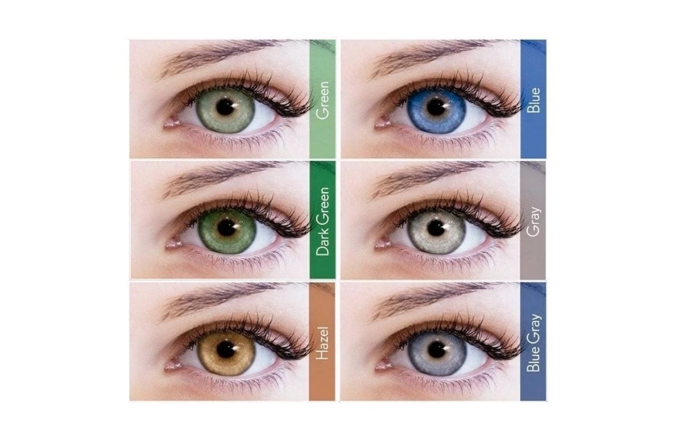 Lentes de contato coloridas Lunare Tri-Kolor mensal Sem grau