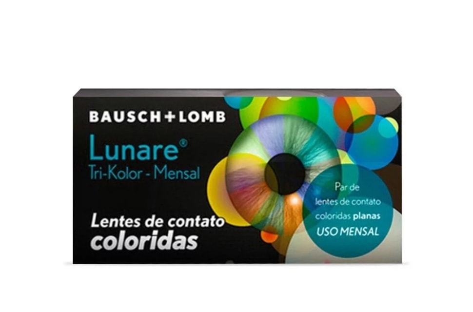 Lentes de contato coloridas Lunare Tri-Kolor mensal - Sem grau