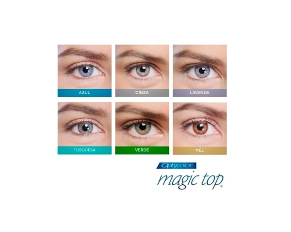 Lentes de Contato Coloridas Magic Top - Graus Altos Lentes de Contato Coloridas Magic Top - Graus Altos