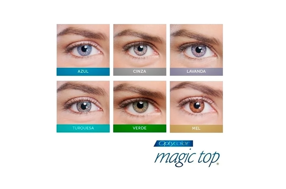 Lentes de Contato Coloridas Magic Top - Graus Altos