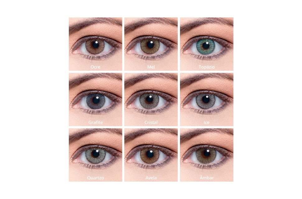 Lentes de contato coloridas Natural Colors - Kit sem grau