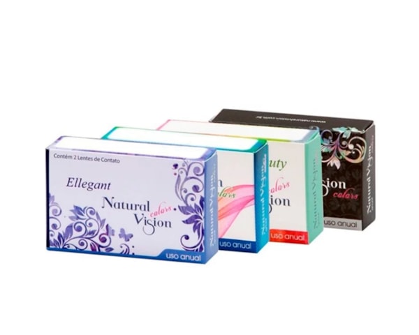 Lentes de contato coloridas Natural Vision anual - Sem grau Lentes de contato coloridas Natural Vision anual - Sem grau