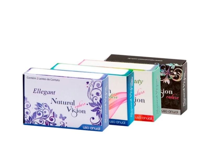 Lentes de contato coloridas Natural Vision anual - Sem grau - 1