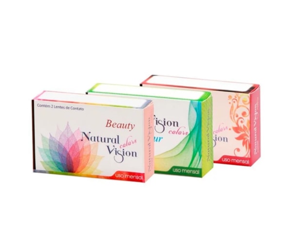 Lentes de Contato Coloridas Natural Vision Mensal - Com Grau Lentes de Contato Coloridas Natural Vision Mensal - Com Grau