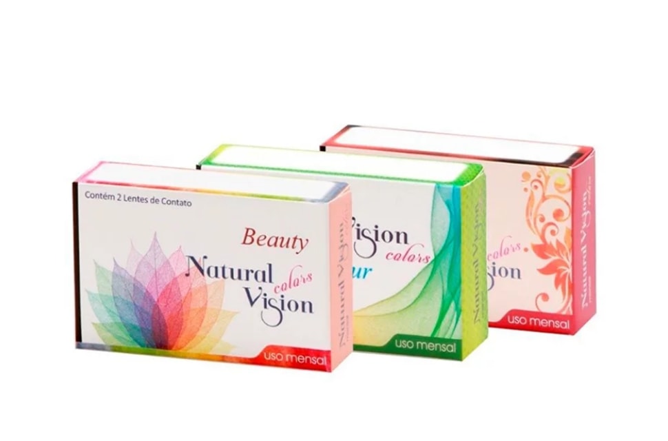 Lentes de Contato Coloridas Natural Vision Mensal - Com Grau
