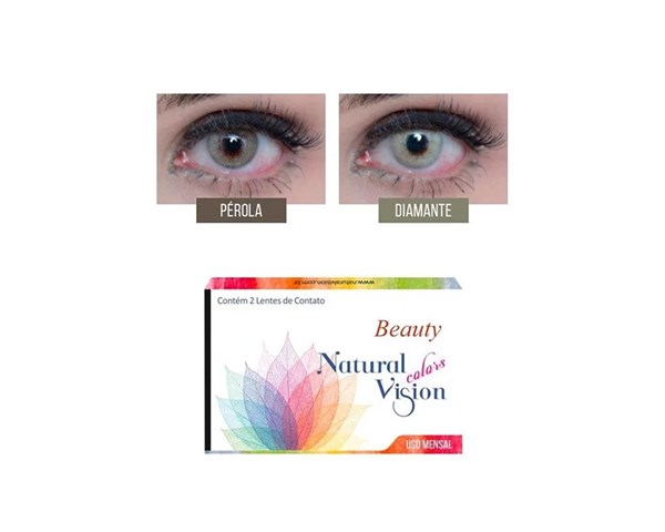 Lentes de contato coloridas Natural Vision mensal - Sem grau