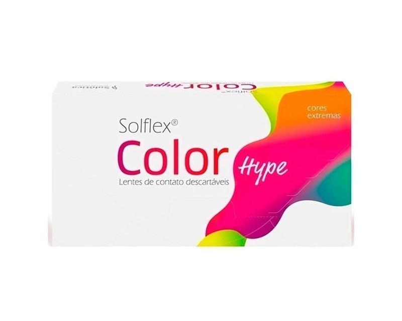 Lentes de contato coloridas Solflex Color Hype - Sem grau - 1