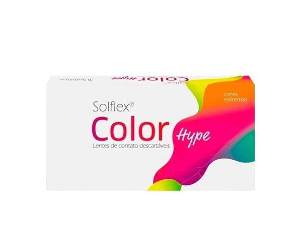 Lentes de contato coloridas Solflex Color Hype - Sem grau