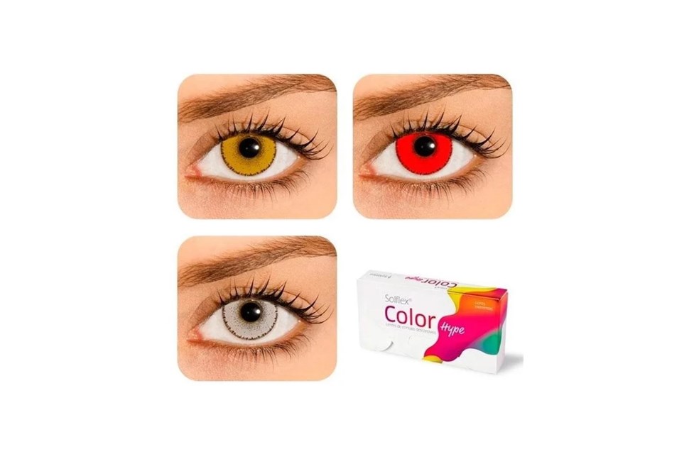 Lentes de contato coloridas Solflex Color Hype - Sem grau-foto-do-produto-1