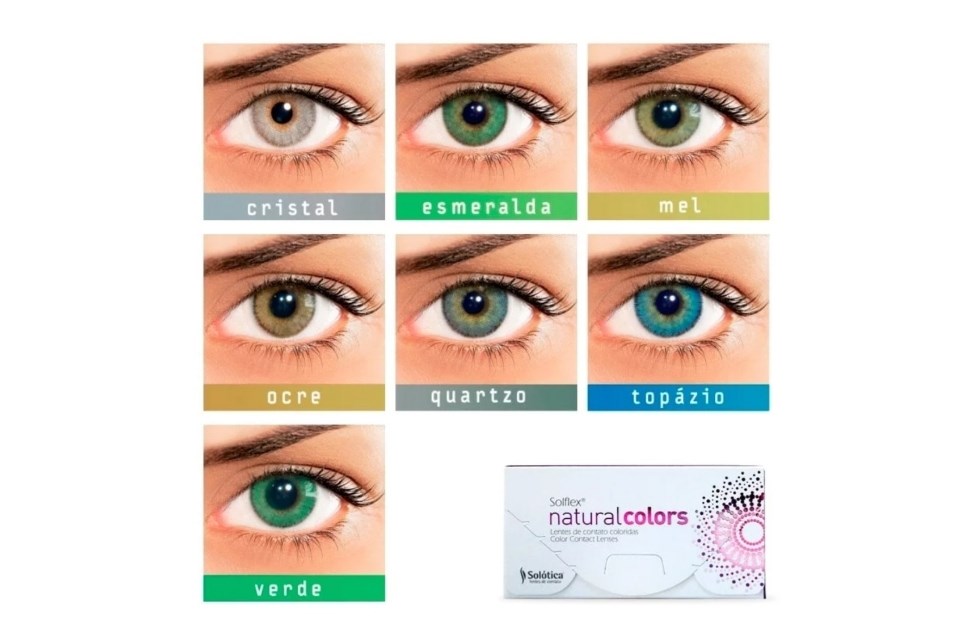 Lentes de contato coloridas Solflex Natural Colors - Sem grau-foto-do-produto-1