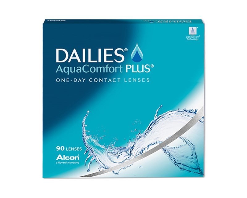 Lentes de contato Dailies AquaComfort Plus - Caixa com 90 lentes - 1