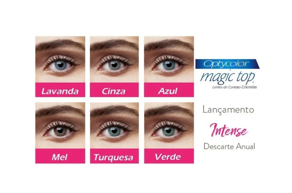 Lentes de contato Magic Top Optycolor Intense