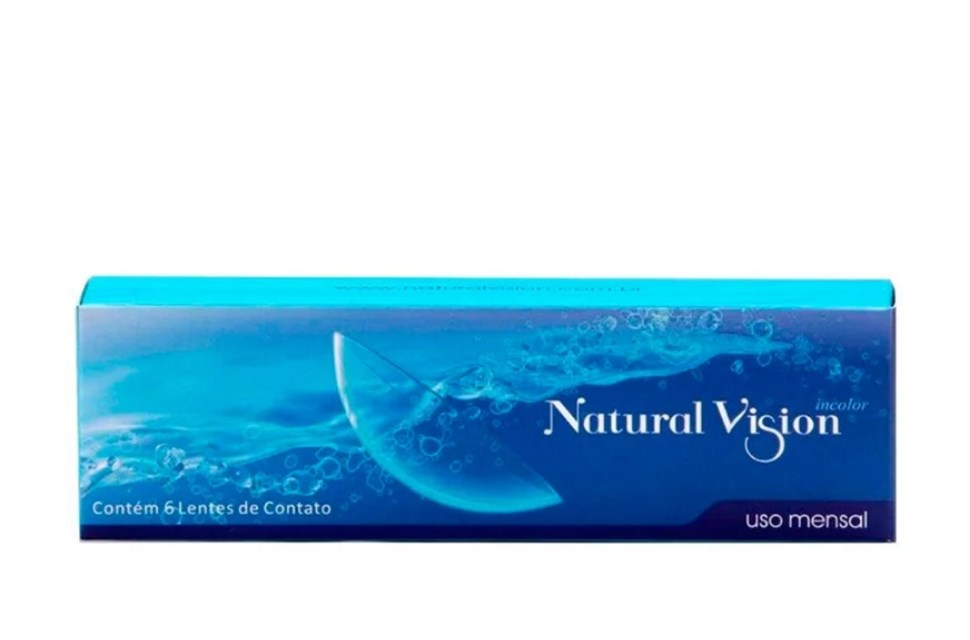 Natural Vision Mensal Glamour Cristal Caixa com 2 Unidades