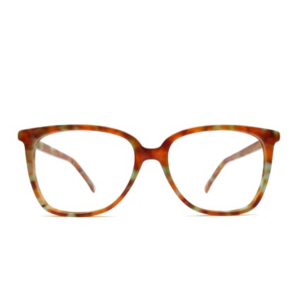 Óculos de grau Livo Anny Demi - Ruivo + Turquesa