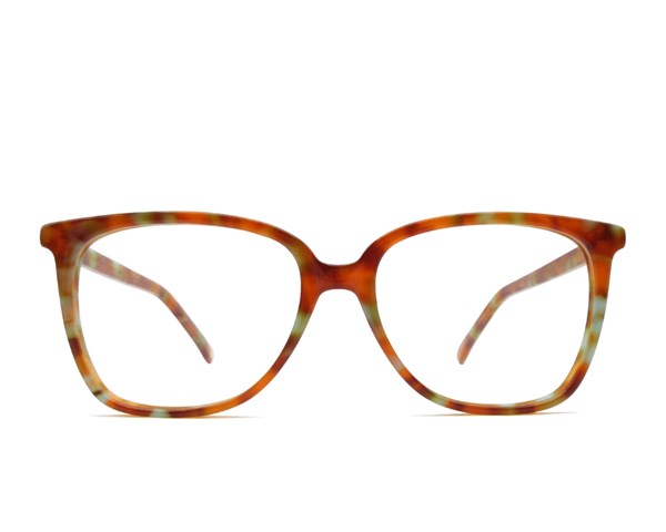 Óculos de grau Livo Anny Demi - Ruivo + Turquesa