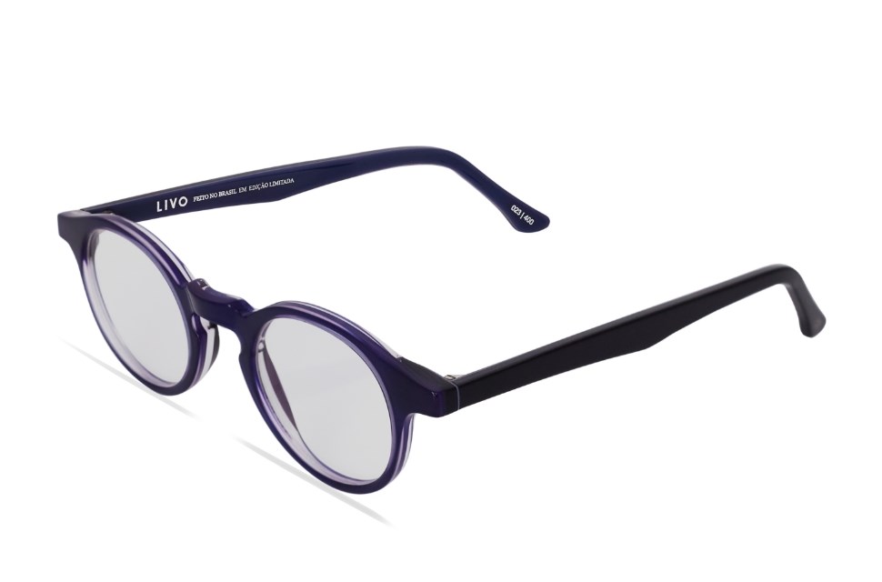 Óculos de grau Livo Chico - Azul + Preto-foto-do-produto-1