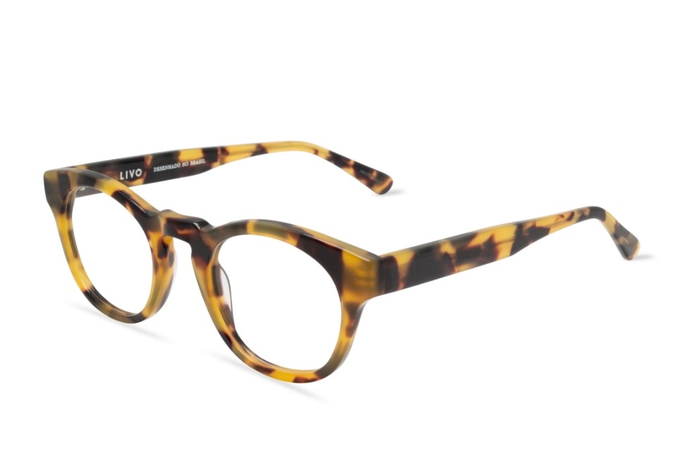 Óculos de grau Livo Gui Demi - Amarelo-foto-do-produto-1