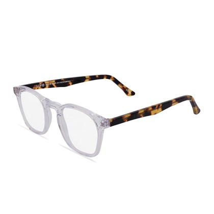 Óculos de grau Livo Joaquim - Cristal + Demi Amarelo