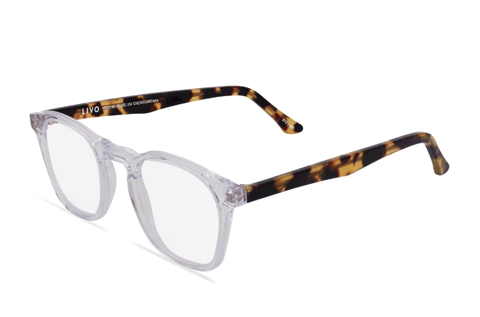 Óculos de grau Livo Joaquim - Cristal + Demi Amarelo-foto-do-produto-1