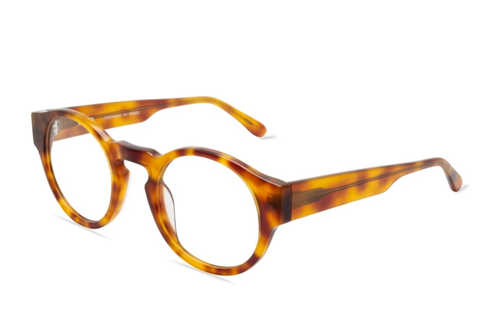 Óculos de grau Livo Jules - Demi Amarelo-foto-do-produto-1