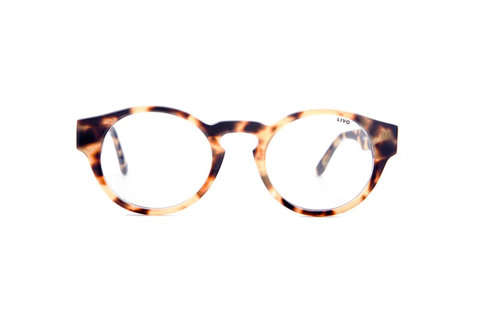 Óculos de grau Livo Jules - Demi Amarelo + Cristal-foto-do-produto-0