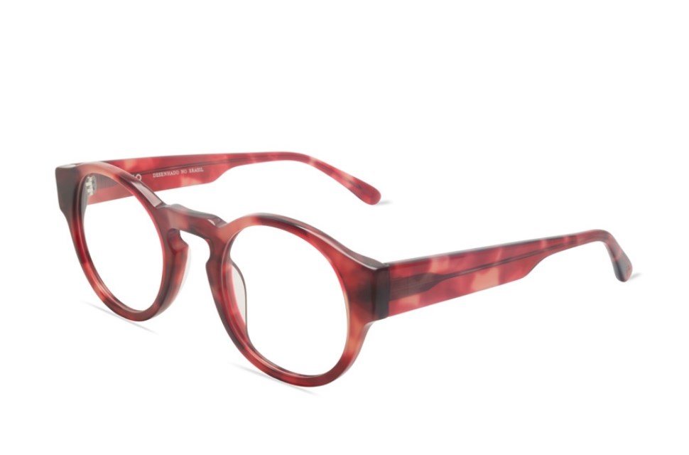 Óculos de grau Livo Jules - Demi Vermelho-foto-do-produto-1