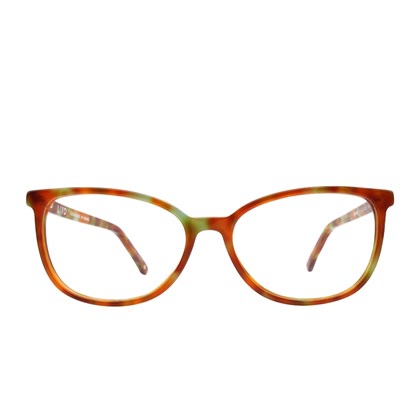 Óculos de grau Livo Karen - Demi Ruivo + Turquesa