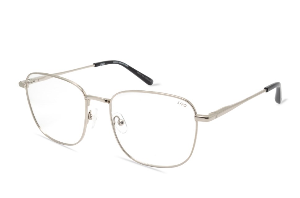 Óculos de grau Livo Max - Prata Brilho-foto-do-produto-1