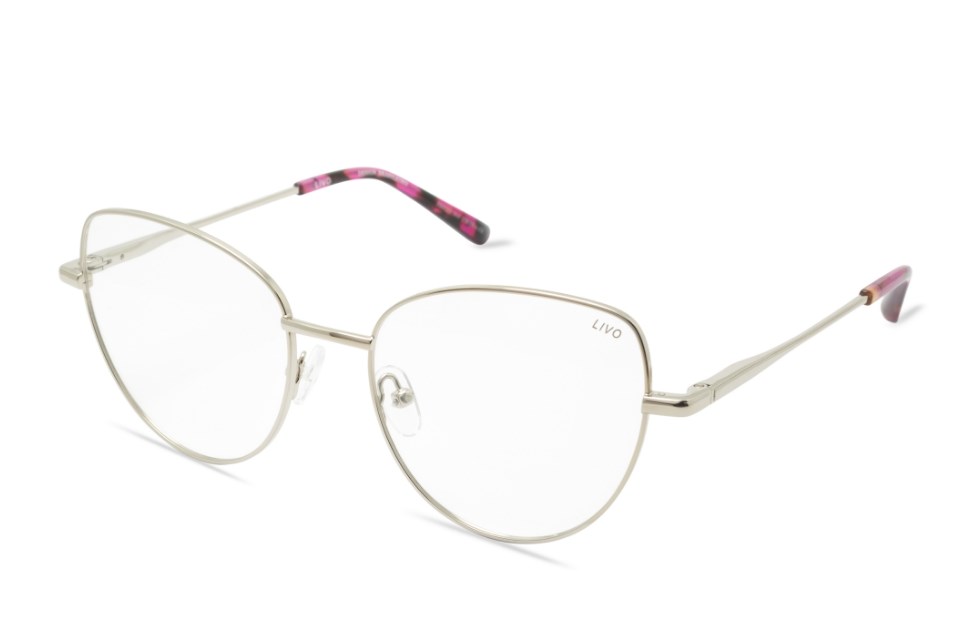 Óculos de grau Livo Mel - Platina Brilho-foto-do-produto-1