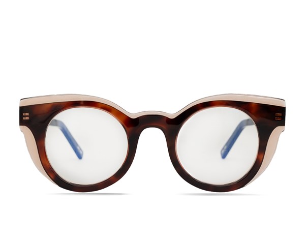 Óculos de grau Livo Nina - Demi Ruivo + Marrom Cristal