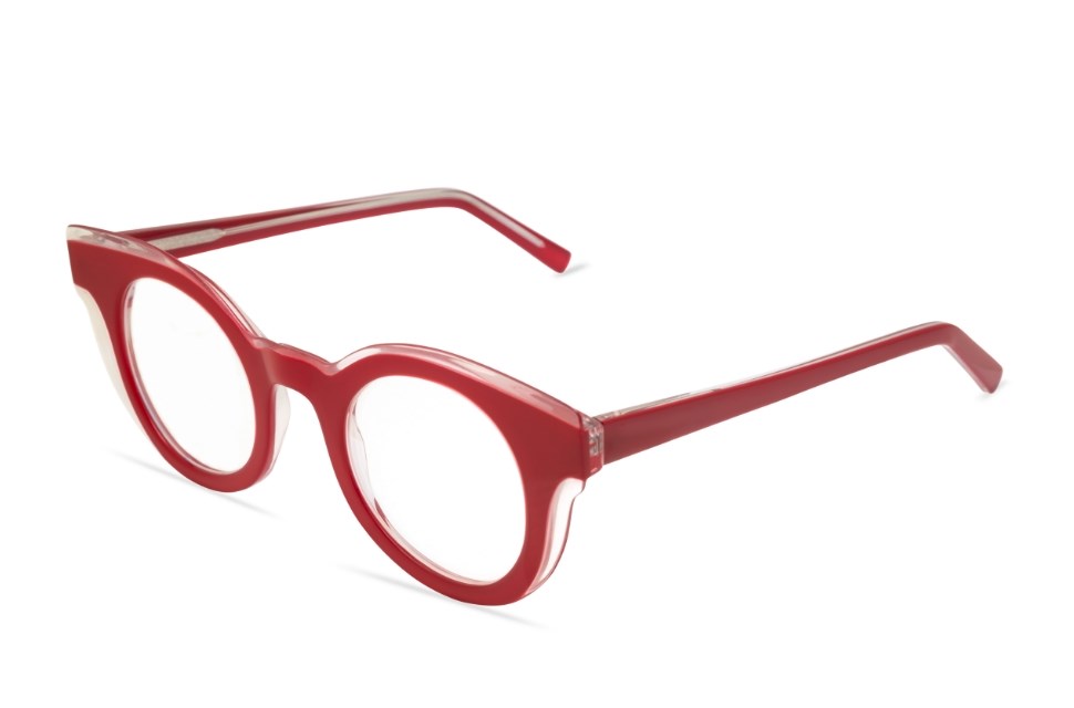 Óculos de grau Livo Nina - Vermelho + Cristal-foto-do-produto-1