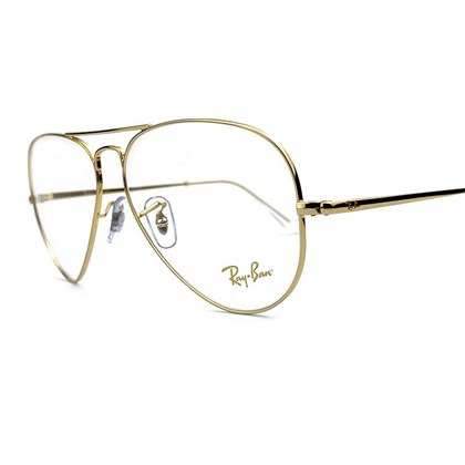 Óculos de grau Ray-Ban Aviator Metal II RB6489 3086 58