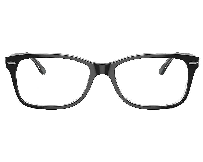 Ray ban black frame hot sale glasses