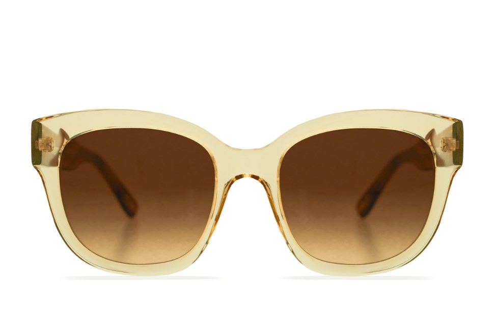 Óculos de Sol Livo Antonella - Ouro + Rajado Amarelo-foto-do-produto-0