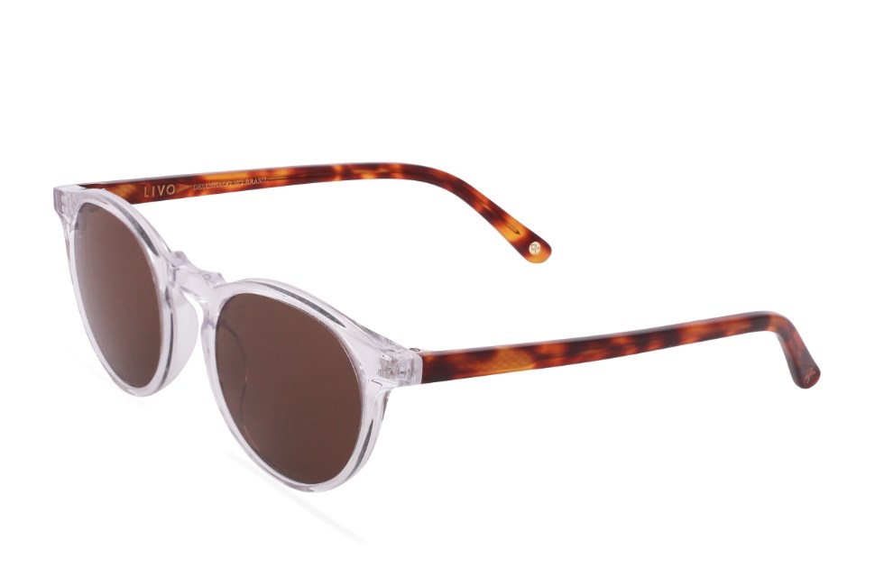 Óculos de Sol Livo Fred - Cristal + Demi Ruivo-foto-do-produto-1