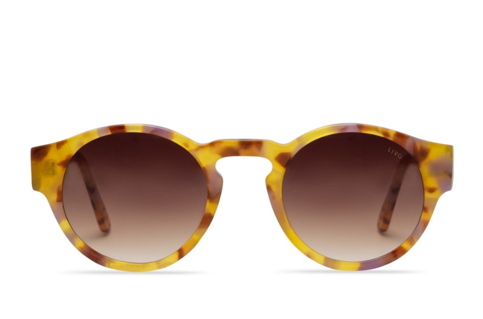Óculos de Sol Livo Jules - Demi Amarelo + Lavanda-foto-do-produto-0