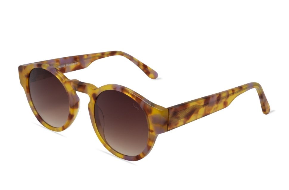 Óculos de Sol Livo Jules - Demi Amarelo + Lavanda-foto-do-produto-1
