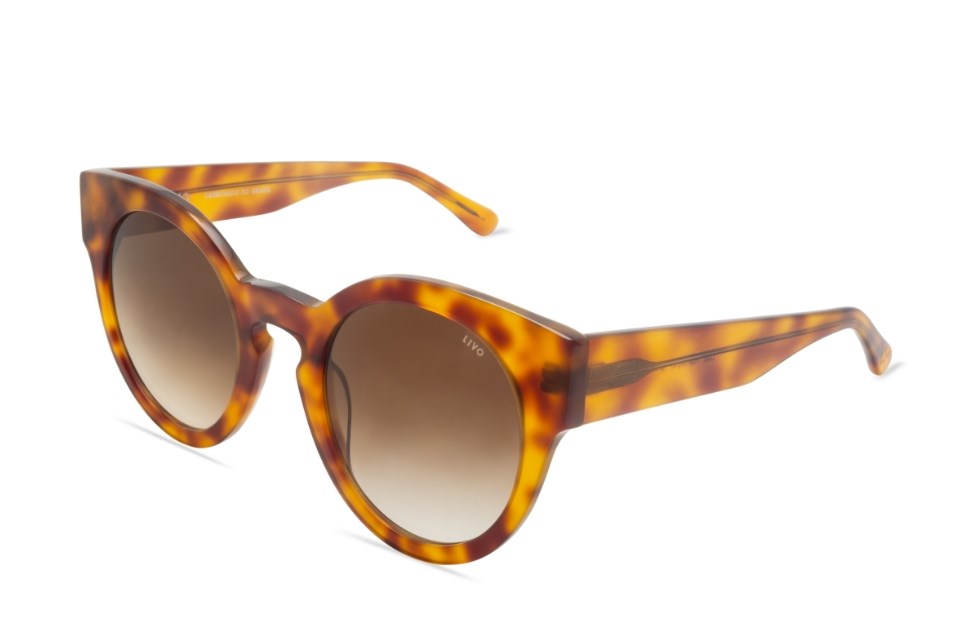 Óculos de Sol Livo Leah - Demi Amarelo + Marrom Degrade-foto-do-produto-1