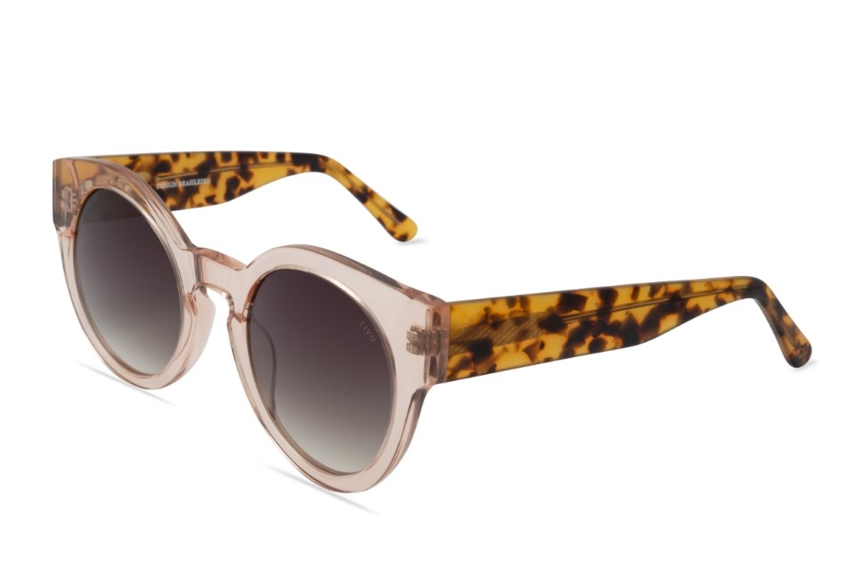 Óculos de Sol Livo Leah - Nude Cristal + Demi Amarelo-foto-do-produto-1