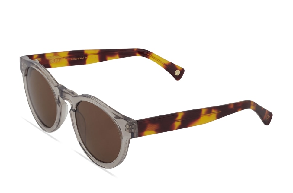 Óculos de Sol Livo Lucas - Cinza Cristal + Demi Amarelo-foto-do-produto-1