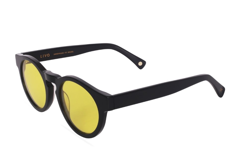 Óculos de Sol Livo Lucas - Preto + Amarelo-foto-do-produto-1