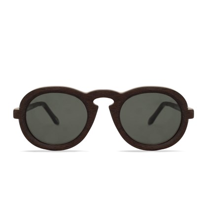 Óculos de Sol Livo Theo - Marrom Escovado + Creme
