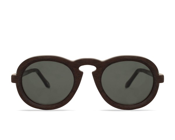 Óculos de Sol Livo Theo - Marrom Escovado + Creme