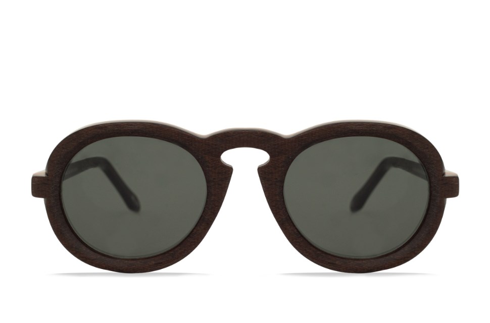 Óculos de Sol Livo Theo - Marrom Escovado + Creme-foto-do-produto-0